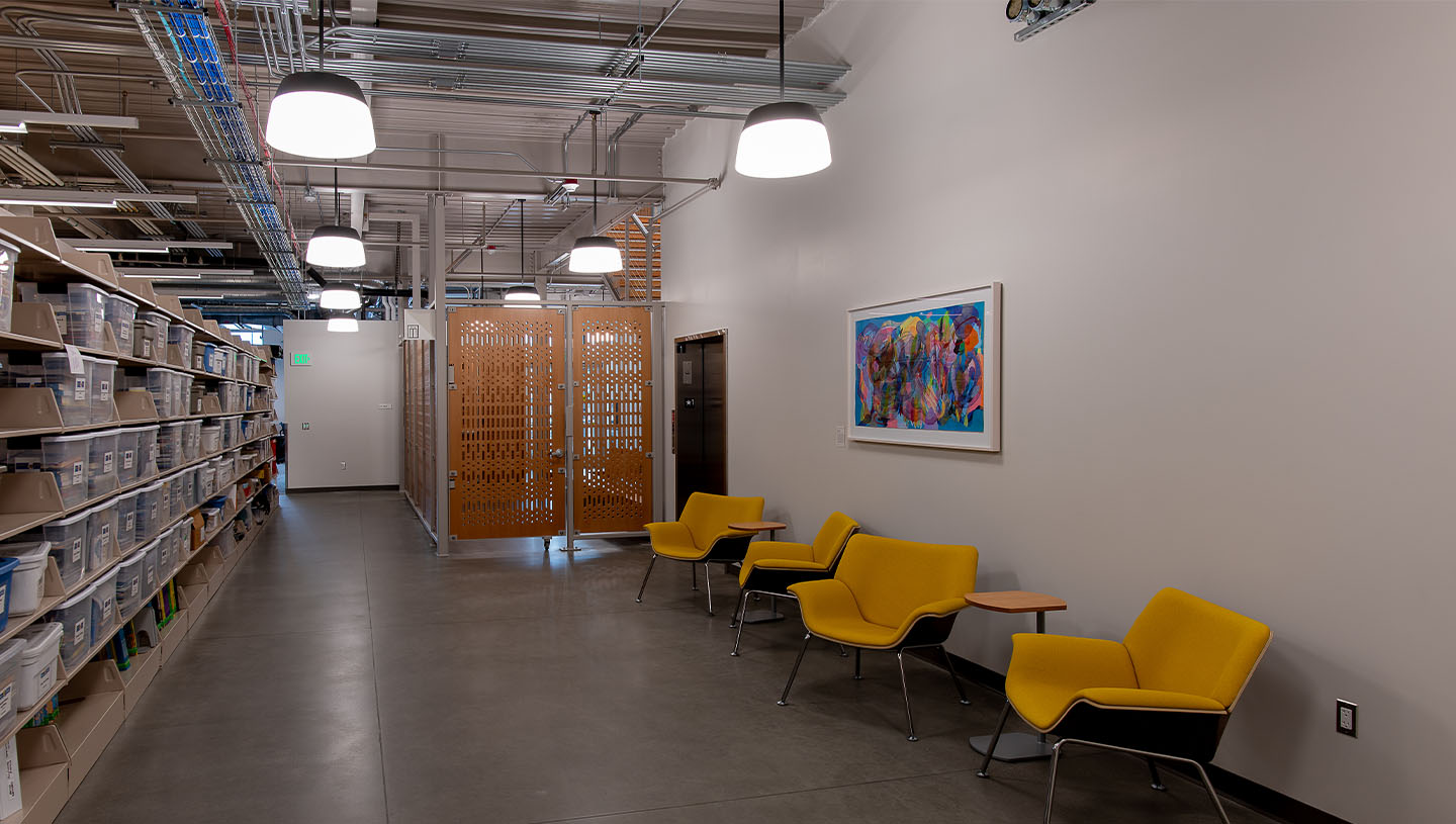 Hollowcore lighting in modern operations center