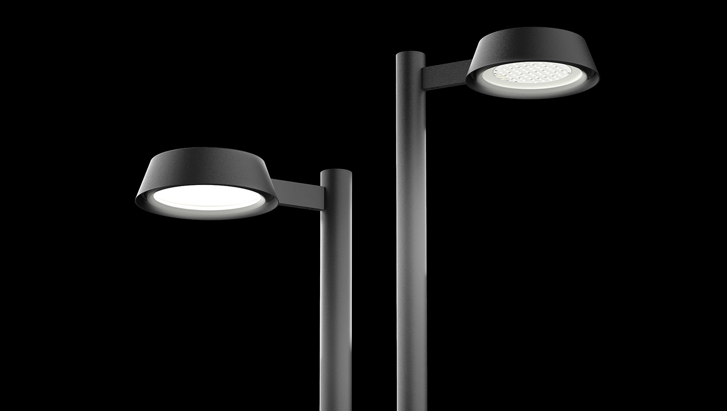 Close up of Clermont luminaires by Luminis