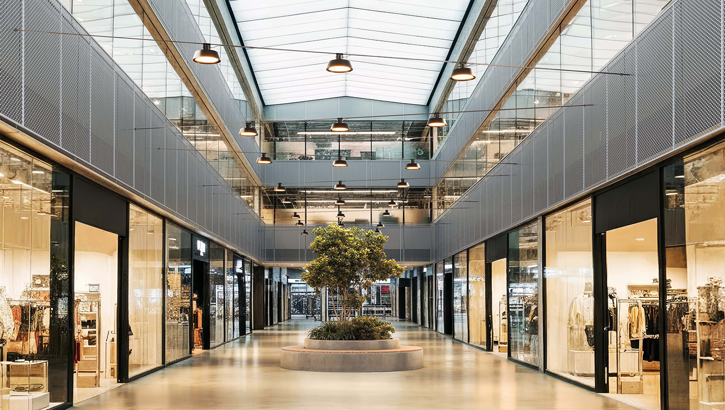 Clermont fixtures by Luminis light a retail space
