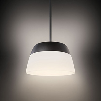 Close up of Hollowcore light fixture by Luminis