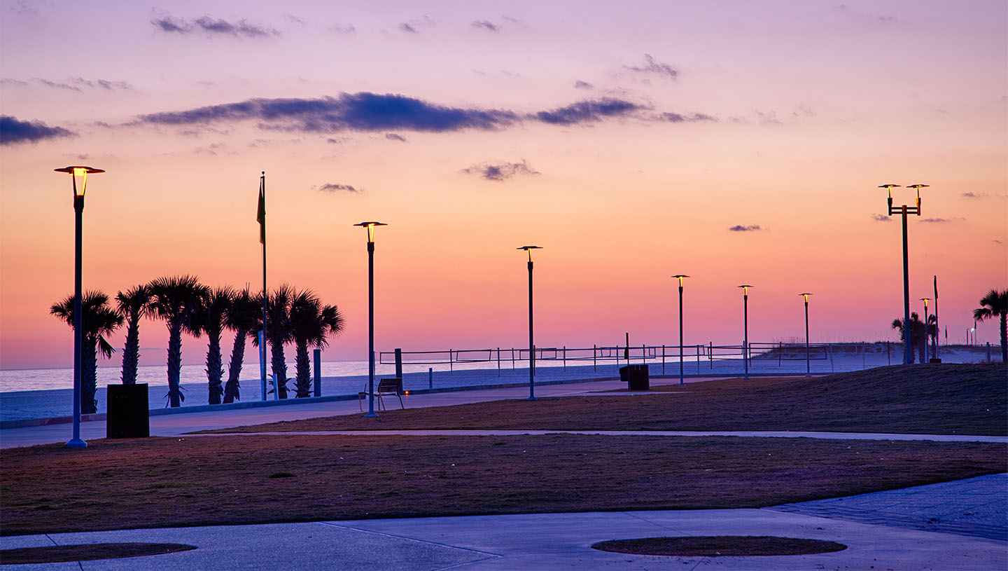 Maya by Luminis illuminates coastal area at sunset