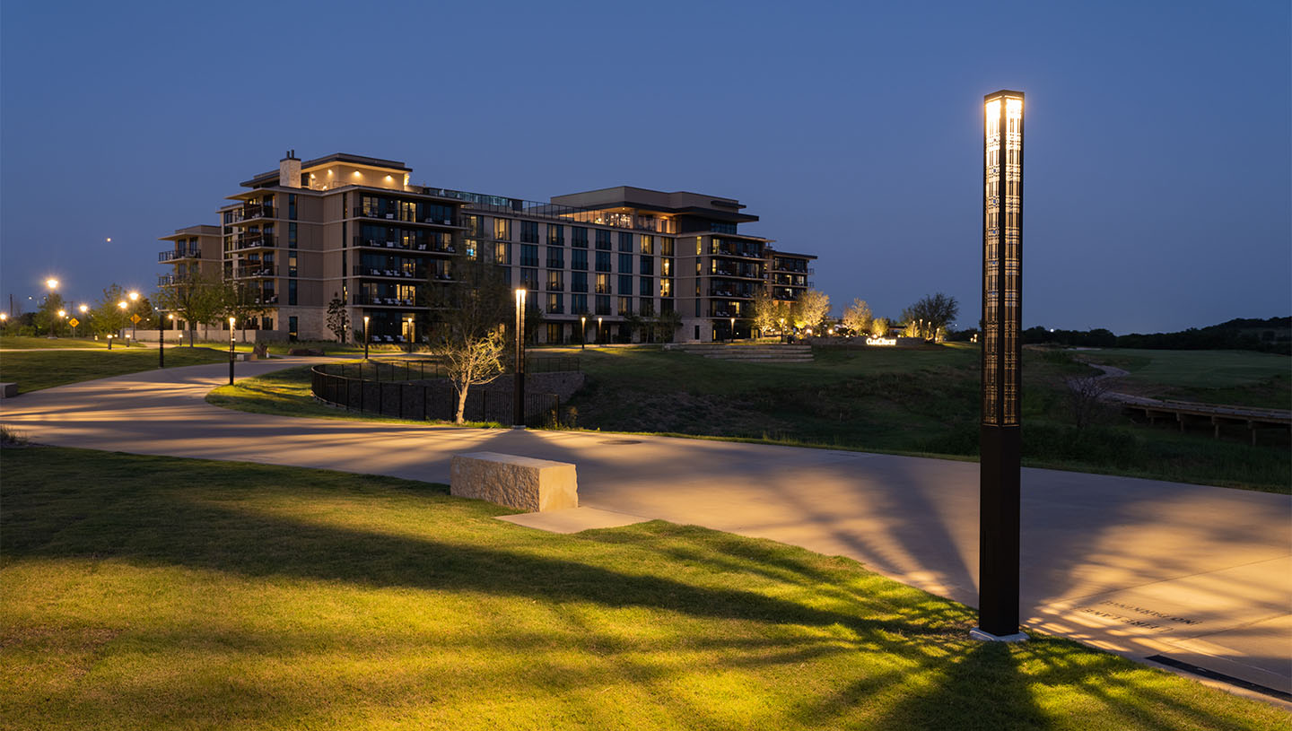 Lumiquad by Luminis illuminates PGA resort at night