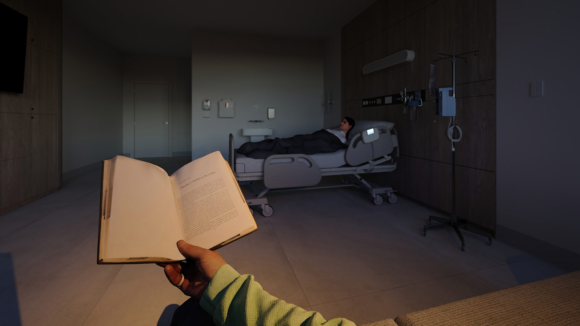 Bedside reading space created by Attend sconce