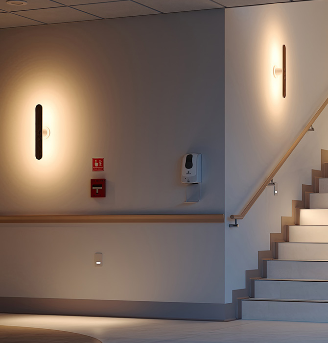 Attend sconce from Nightingale allows for design freedom and aesthetic choices