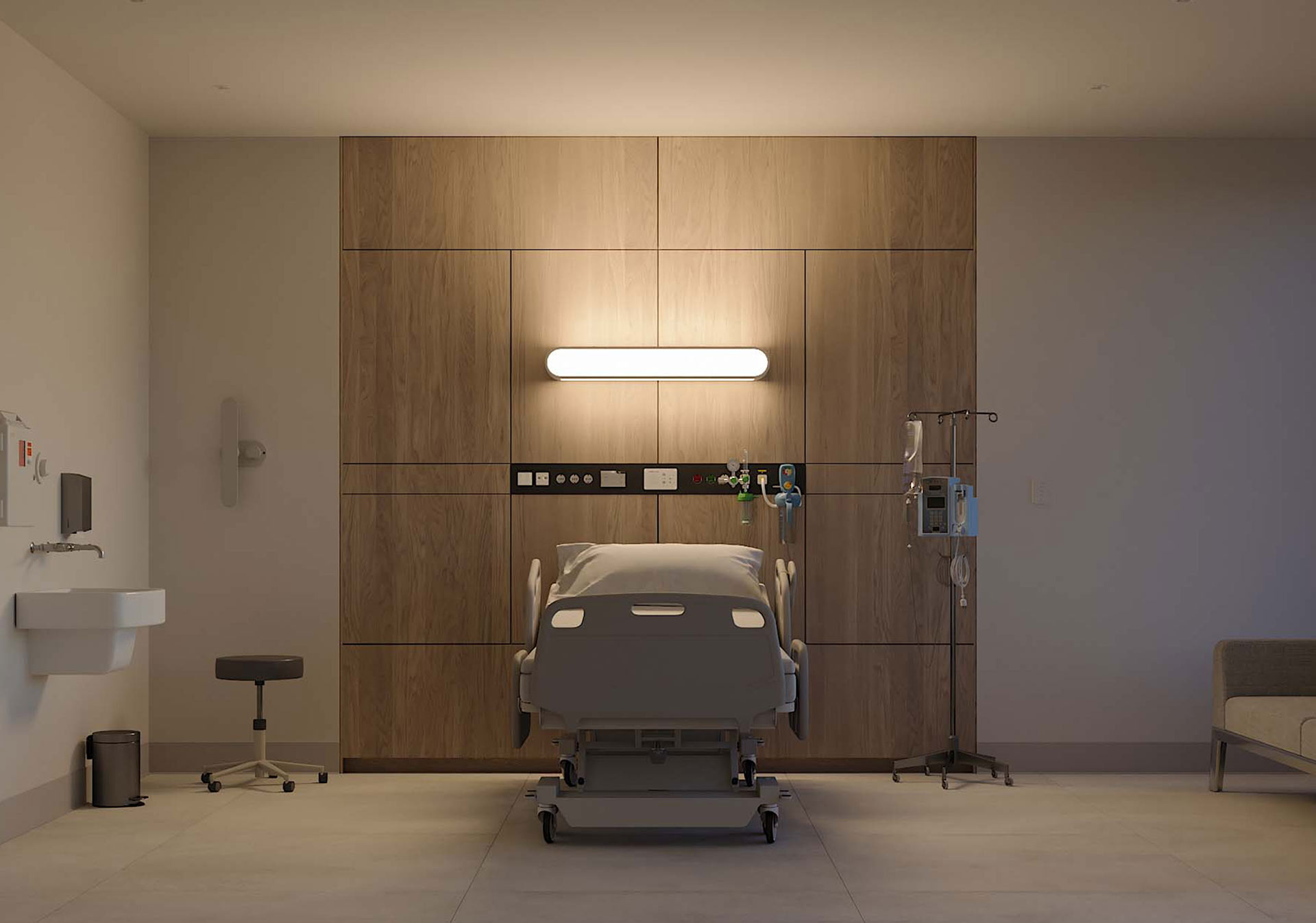 Respond™ headwall exam lighting from Nightingale