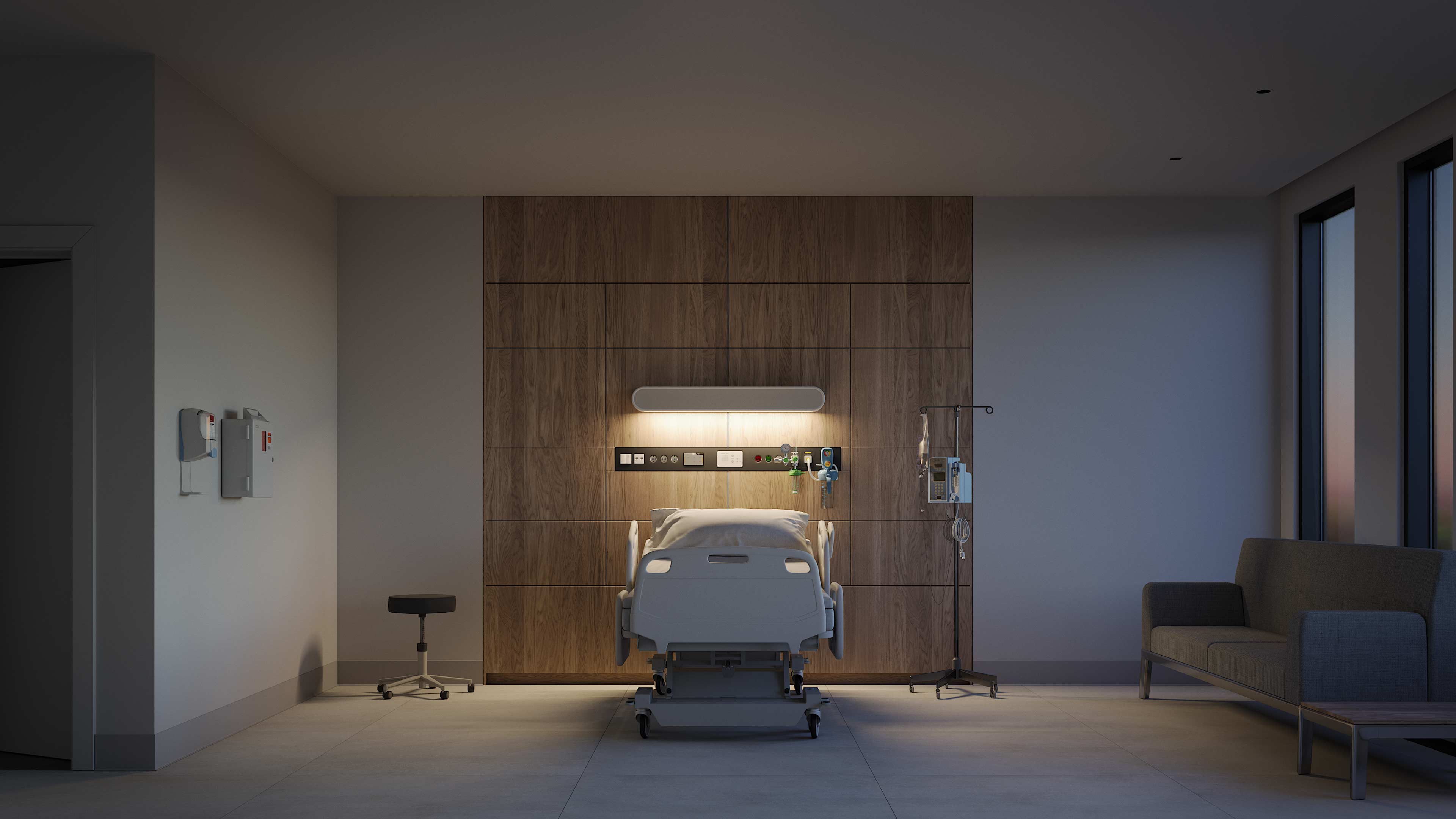 Respond™ headwall reading lighting from Nightingale