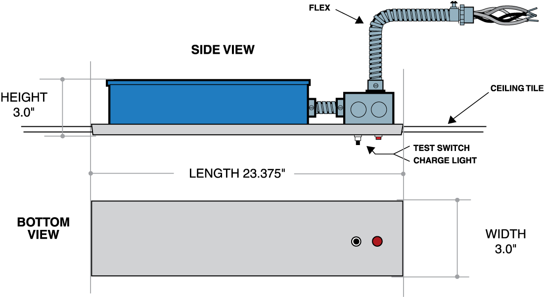 I162R Emergency Ballast - Parallel Operation Emergency Ballast for LED