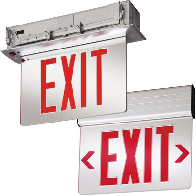 cooper edge lit exit sign