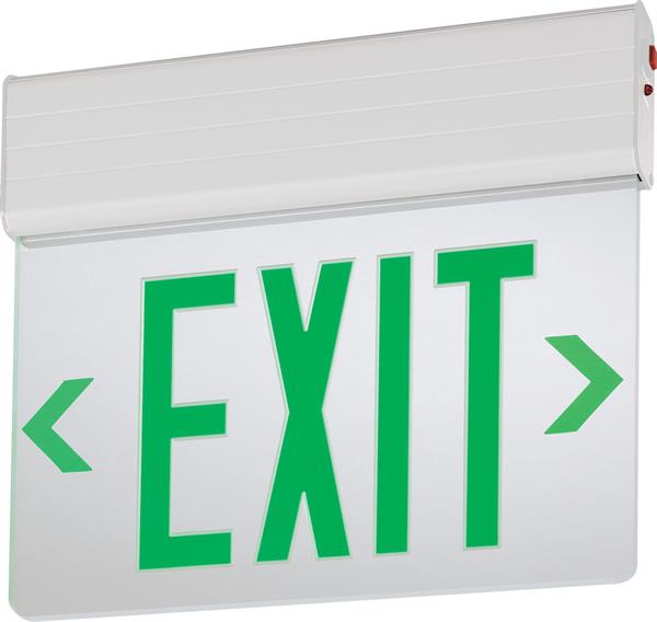 EDG-EDGR - Surface and Recessed Mount Edge-Lit Exits with LED Lamps