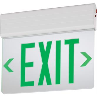 EDG-EDGR - Surface and Recessed Mount Edge-Lit Exits with LED Lamps