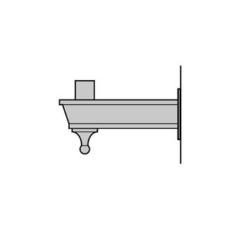 CCA Upright Wall Brackets - Cast Aluminum 