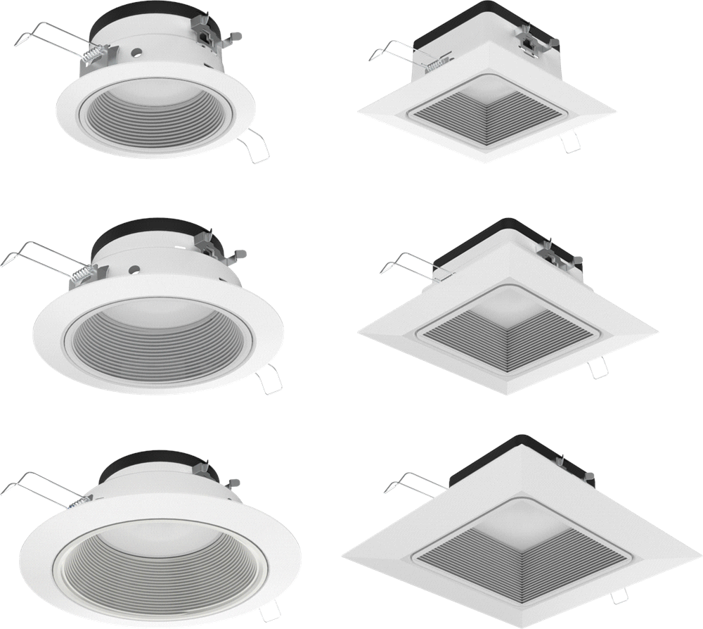 Podz™ Series Canless Downlights - 4", 5" & - Canless Downlights for New Construction or Remodel installations
