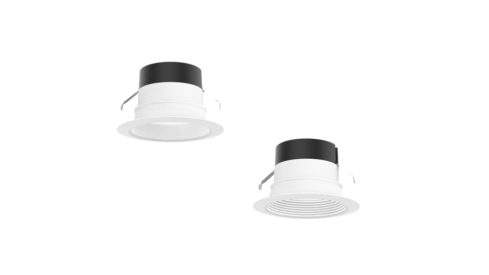 E Series LED Trim Kit - 4in & 5 and 6in Switchable White LED Downlights in  Smooth or Baffle Trim Styles