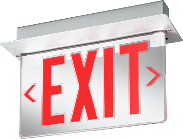 LRP Exit Sign - Signature®, Aluminum Edge-Lit Exit Sign