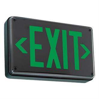 LV Exit Sign - Indura®, Die-Cast Aluminum Exit Sign, Damp, NEMA 4X