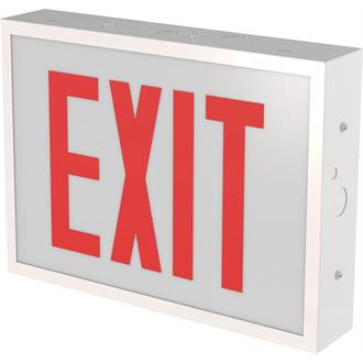 LX-NY Exit Sign - Indura® Die-formed Steel Exit with Lamps, New