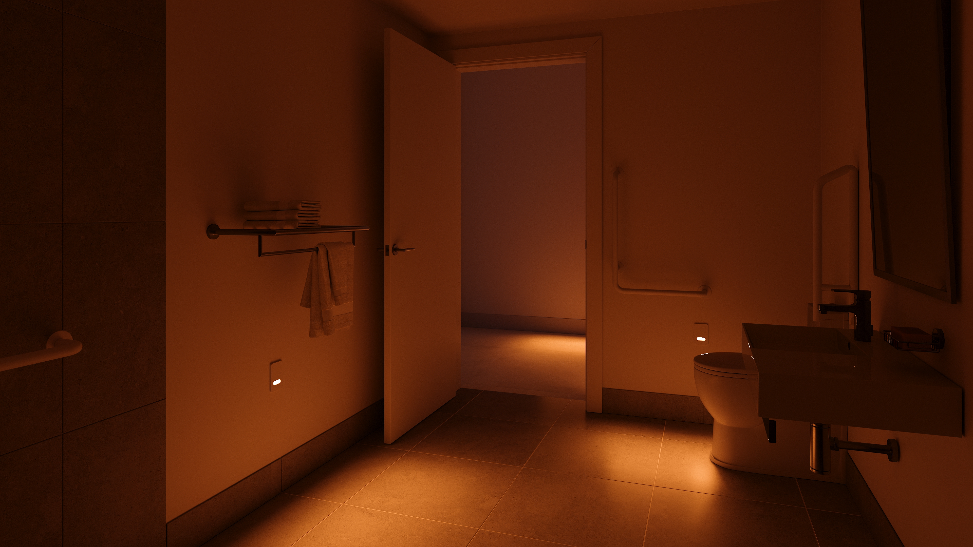 Assure™ nightlight patuent bathroom Amber