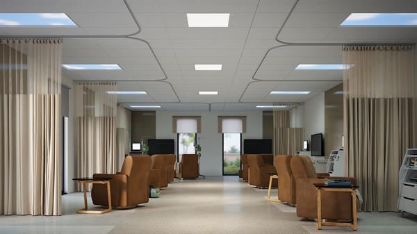Infusion center with cloud fixtures
