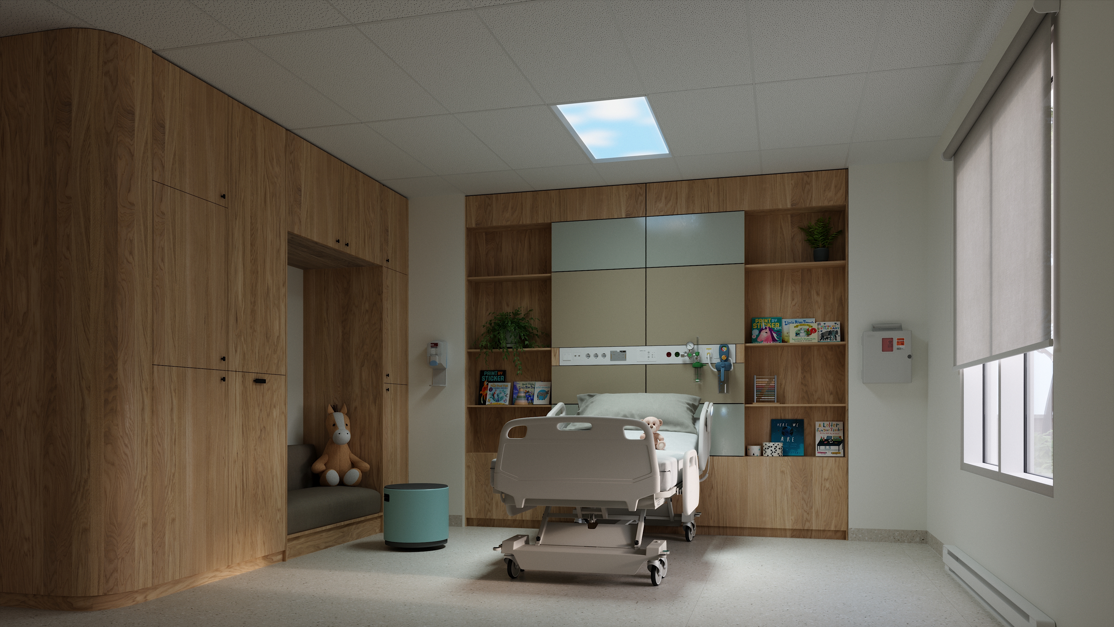 Pediatric room with cloud 