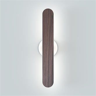 Attend™ sconce double walnut ambient 