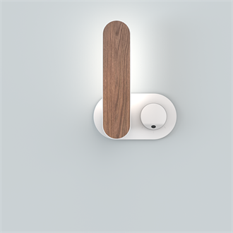 Attend™ sconce single chestnut ambient 