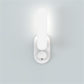 Attend™ sconce single white ambient 