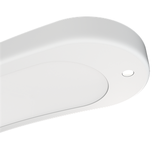 Embrace curved end with reading light