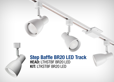 California Compliant T20 Lithonia Lighting BR20 LED 27K 90CRI MW M4 LTHSTBF Tracking Lighting Head White