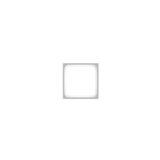 Attune™ BH panel 1X1 Grid Bottom View White