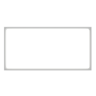 Attune™ BH panel 2X4 Grid Bottom View White