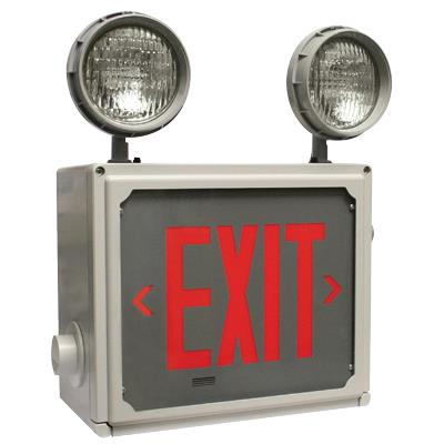 Weatherproof and robust emergency safety light & exit sign - Atlantic