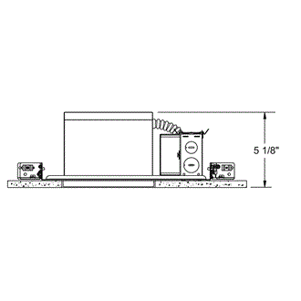 IC22LED 1400LM Housing - LED 6in Round New Construction Housing