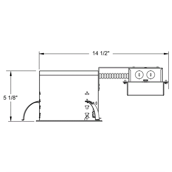 IC22RLED 900LM Remodel Housing - LED 6in Round Remodel Housing