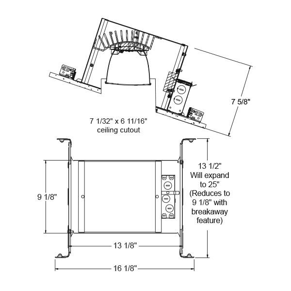 IC926LED 900LM WD Housing - WarmDim LED 6in Round Slope Ceiling New ...