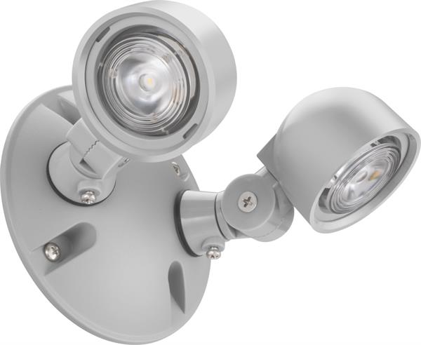 Lithonia Lighting Ere GY Sgl WP M12 Single Head Emergency, Gray